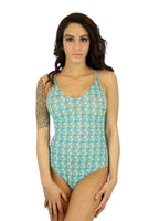 Crisscross adjustable strap womens swimwear in Conch print.