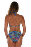Tan through ring bikini bottom -- back view -- blue Fiji.
