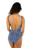 Blue Serpent tan through tank swimsuit from Lifestyles Direct.