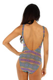Blue/green Chameleon tan through tank bathing suit from Lifestyles Direct.