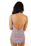 Traditional tank from Lifestyles Direct Tan Through Swimwear in pastel Chameleon.