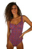 Tan through swimwear shown on a tan woman