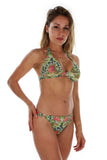 Side of green Morea ring bikini bottoms from Lifestyles Direct Tan Through Swimwear.