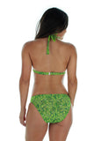 Back view of green Tahiti ring bikini bottom