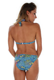 Tan through ring bikini bottom -- back view -- aqua Fiji.