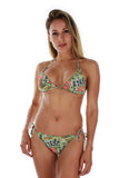 Green Morea string bikini top from Lifestyles Direct Tan Through Swimwear.