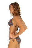 Orange Heat string bikini top from Lifestyles Direct Tan Through Swimwear.