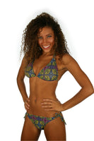 Green Heat string bikini top from Lifestyles Direct Tan Through Swimwear..