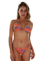 Tan through string bikini top -- front view -- orange Fiji.