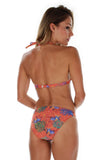 Tan through bikini halter top -- back view -- orange Fiji.