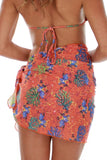 Tan through sarong swimwear wrap -- back view -- orange Fiji.